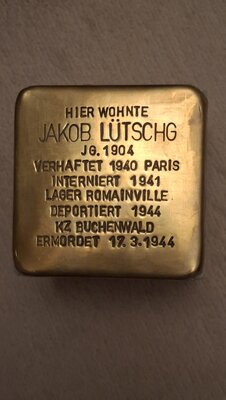 Stolperstein für ein NS-Opfer in Balgach
